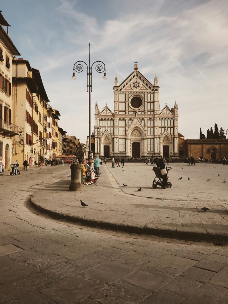 Plaza de la Basílica de la Santa Croce, en Florencia